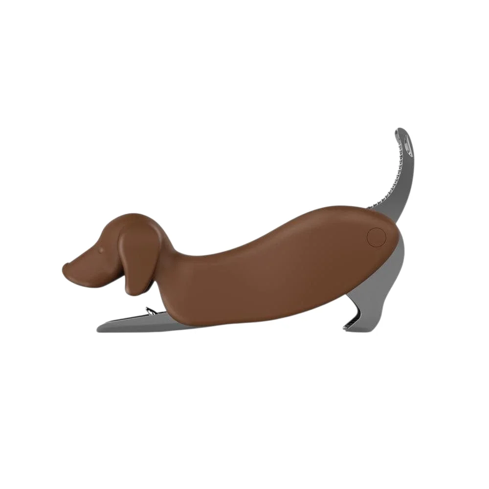 New In Box - Fred - Winer Dog Weiner Dog Dachshund Brown Corkscrew Wine Opener